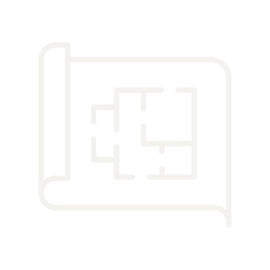 Icon of a blueprint featuring a simple floor plan on a rolled sheet, perfect for envisioning your future with a custom home builder.