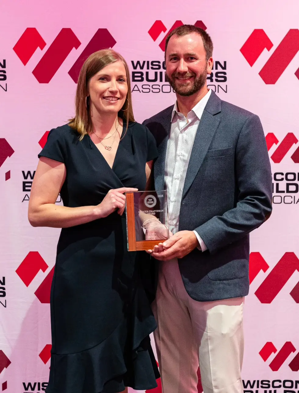 Lakefront Building & Design is proud to share that we’ve been awarded Best Home in the $750,000–$1.2 million category at the 2025 Badger Craftsman Awards. Out of 12 entries at the state level, Lakefront brought this award home to the Northwoods! This award represents so much more than a beautiful finished home—it reflects the shared vision of our clients, the dedication of our incredible team, and the craftsmanship of our trade partners who help bring these projects to life.